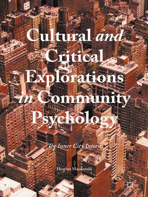 cover image of Cultural and Critical Explorations in Community Psychology
